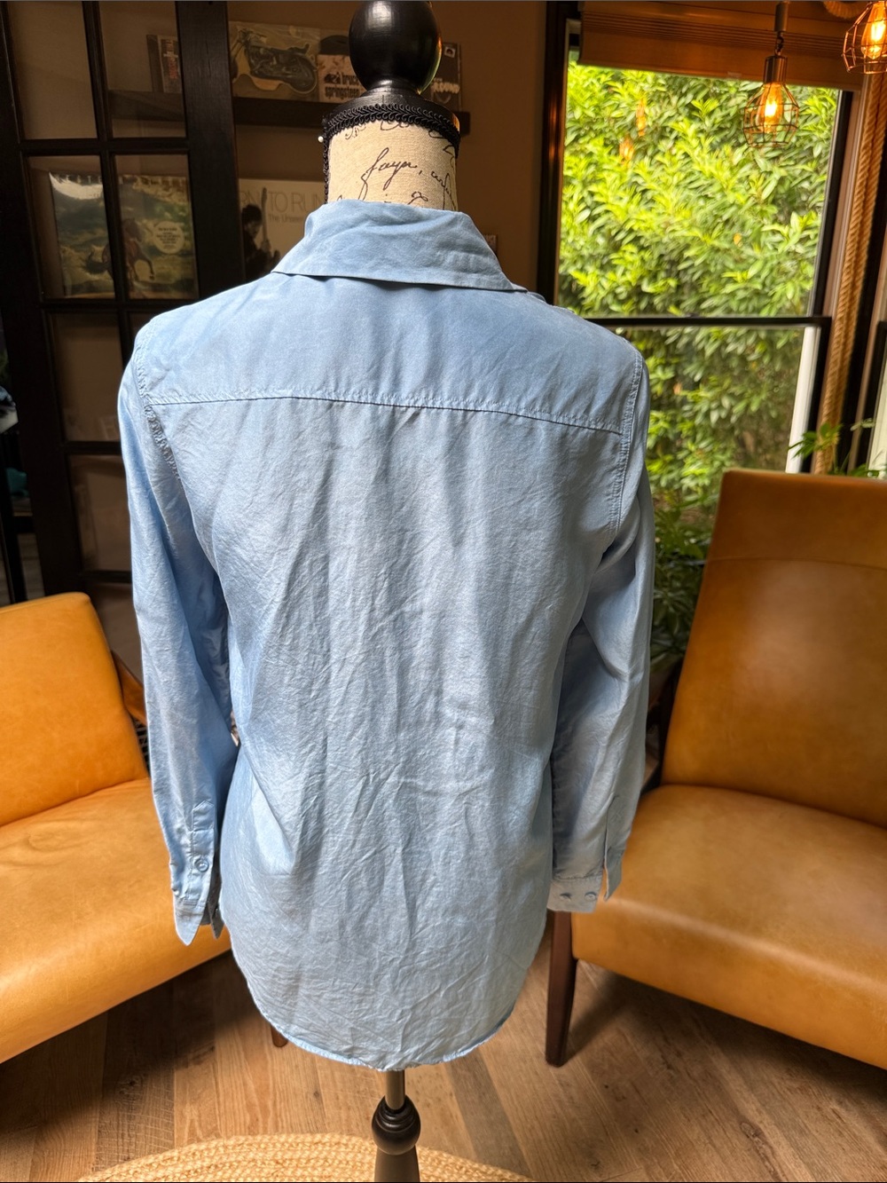 Zara 100% Silk Button down shirt - Picture 3 of 7